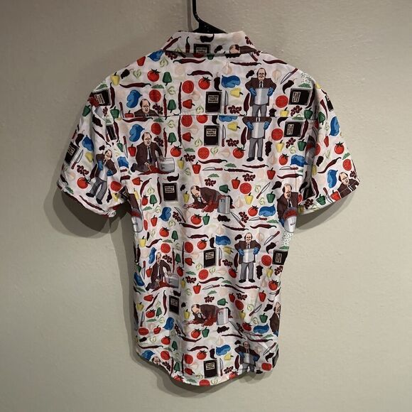RSVLTS The Office Shirt Small Kunuflex Kevins Famous Chili Malone Family Recipe - Picture 6 of 8